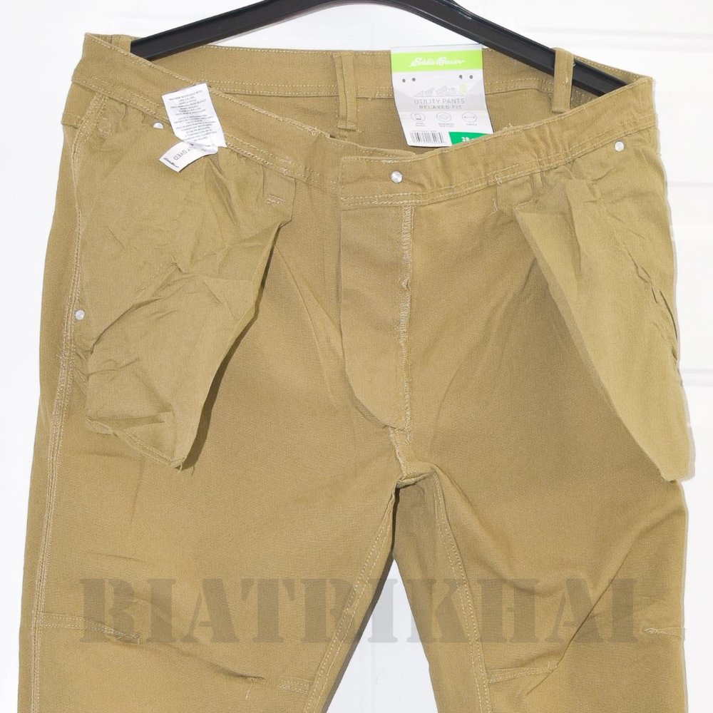 TAN NWT Men Utility Pant  Eddie Bauer Men’s Relaxed Fit Straight Leg - Picture 11 of 12